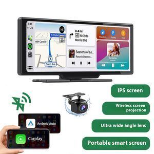 10.26 Inch Wireless Carplay Portable Car Navigation Screen for Apple Android