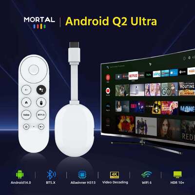 comprar Q2 Ultra Android TV Box 4k Allwinner H313 Cuad Core TV Stick Resolución de 1920x1080 Fabricación en línea