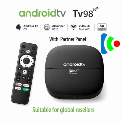 kupować TV98ATV Android 12 TV Box Factory Direct z odtwarzaczem Tivimagic OEM ODM Hurt produkcja online